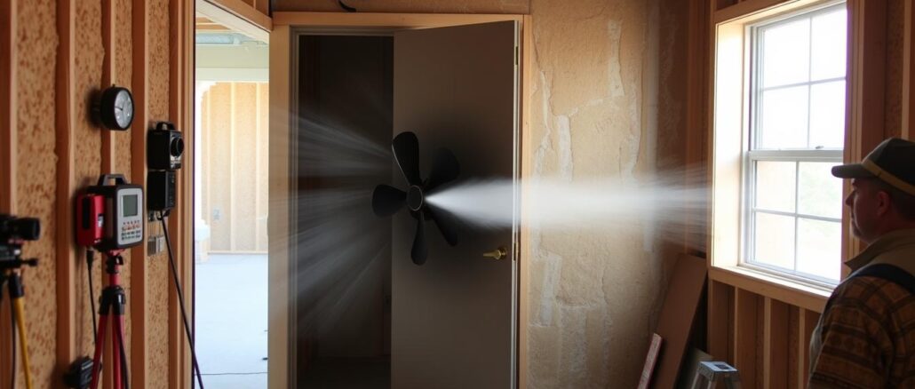 Blower-Door-Test Blower-Door-Test