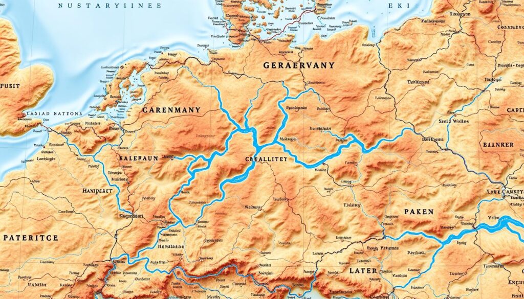 Flusssystem Deutschland Karte