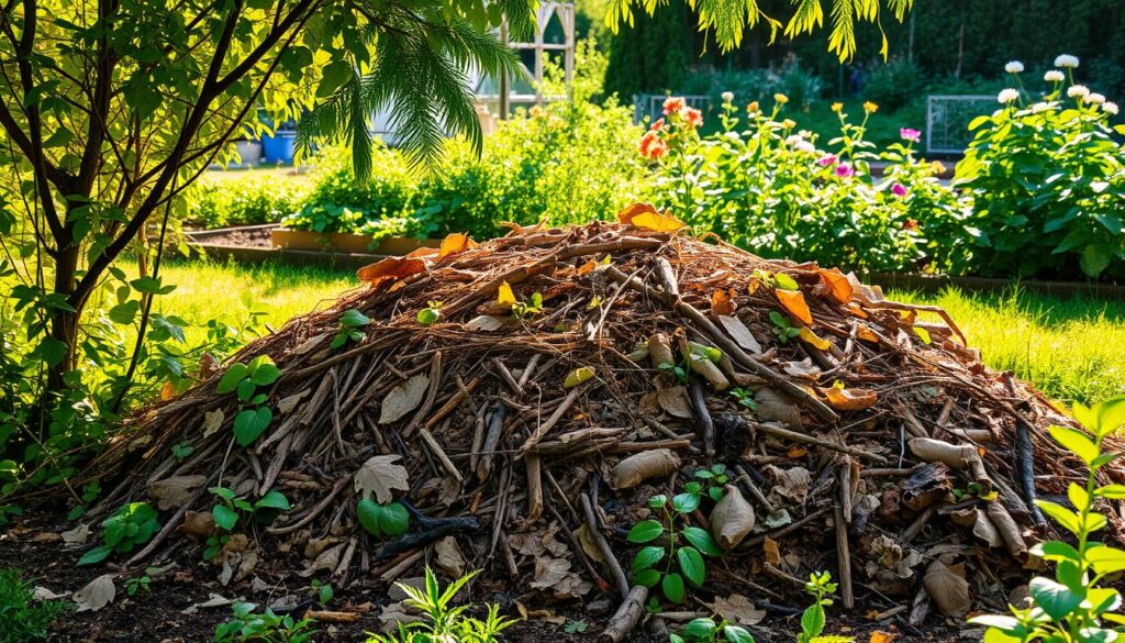 Gartenabfall Kompostierung