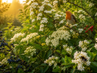 Heimische Sträucher statt Thuja: Ökologische Heckenpflanzen für Vögel und Insekten