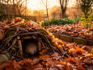 Laub im Garten sinnvoll nutzen: Igelburg bauen und Frostschutz für Beete