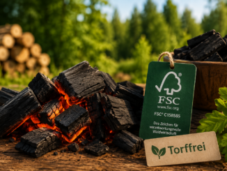 Nachhaltige Grillkohle: Worauf man beim Kauf von FSC- und "Peat-free"-Kohle achten muss