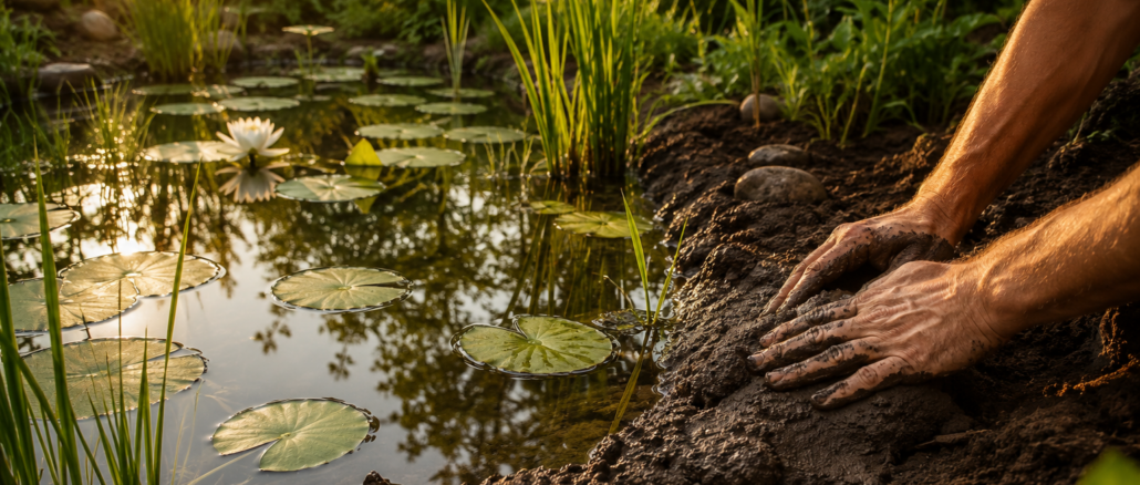 Naturnaher Gartenteich ohne Plastikfolie: Ton- und Lehmabdichtung im Praxistest