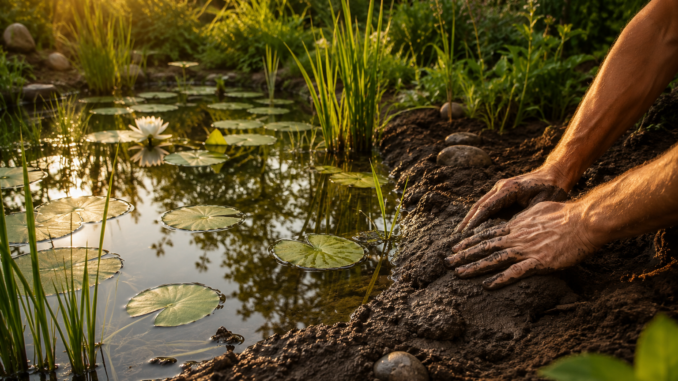 Naturnaher Gartenteich ohne Plastikfolie: Ton- und Lehmabdichtung im Praxistest