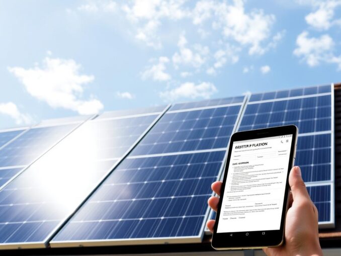 PV Anlage anmelden
