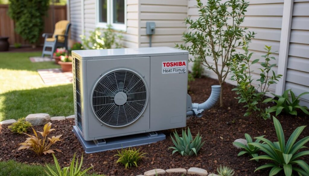 Platzbedarf Toshiba Wärmepumpen