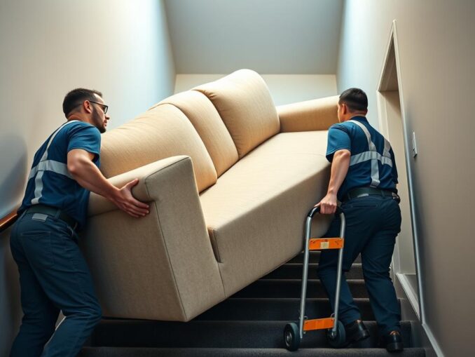 Professionelle Umzugshilfe beim Möbeltransport