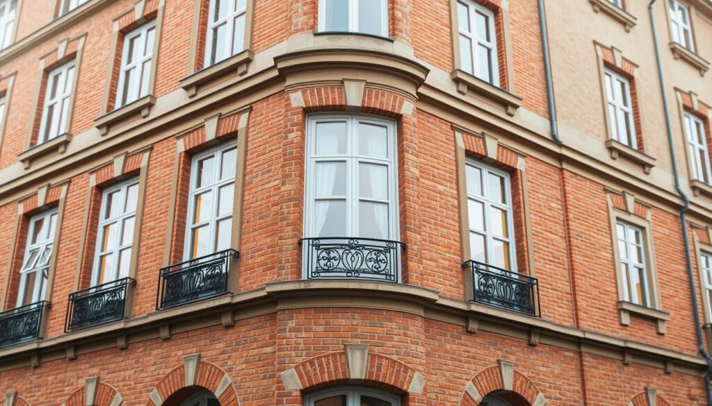 Prompt A detailed architectural rendering of the facade of a classic European building, showcasing an advanced insulation system. The facade is rendered in warm, earthy tones, with a focus on the intricate textures and materials used, such as brick, stucco, and high-quality insulation panels. The scene is illuminated by soft, diffused lighting, creating a sense of depth and dimensionality. The overall composition highlights the technical aspects of the insulation system, emphasizing its effectiveness in improving the energy efficiency of the building. The image conveys a sense of modern, sustainable design seamlessly integrated into a traditional architectural context. Prompt A detailed architectural rendering of the facade of a classic European building, showcasing an advanced insulation system. The facade is rendered in warm, earthy tones, with a focus on the intricate textures and materials used, such as brick, stucco, and high-quality insulation panels. The scene is illuminated by soft, diffused lighting, creating a sense of depth and dimensionality. The overall composition highlights the technical aspects of the insulation system, emphasizing its effectiveness in improving the energy efficiency of the building. The image conveys a sense of modern, sustainable design seamlessly integrated into a traditional architectural context.