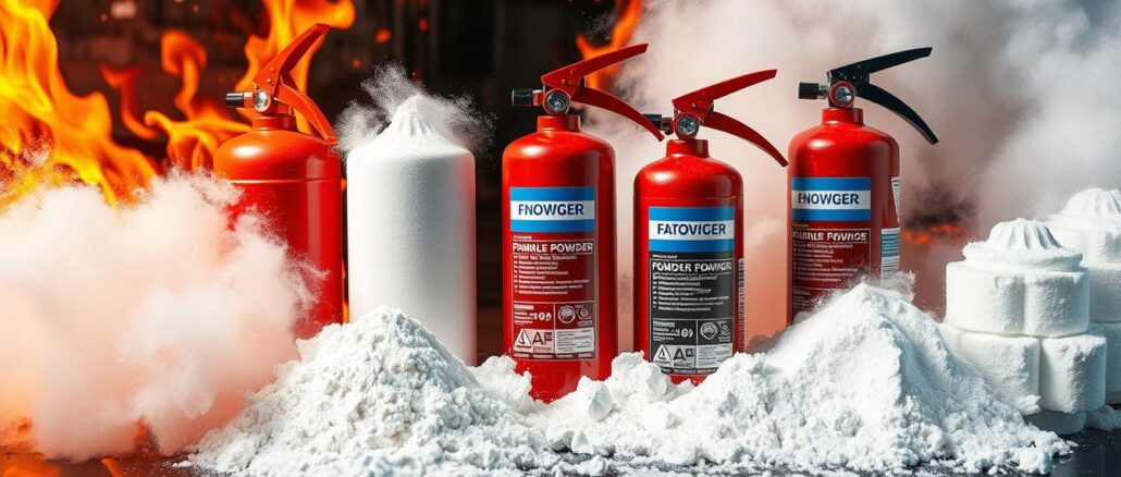 Pulver-, Schaumlöschmittel
