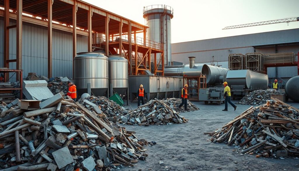 Recycling von Bauabfällen