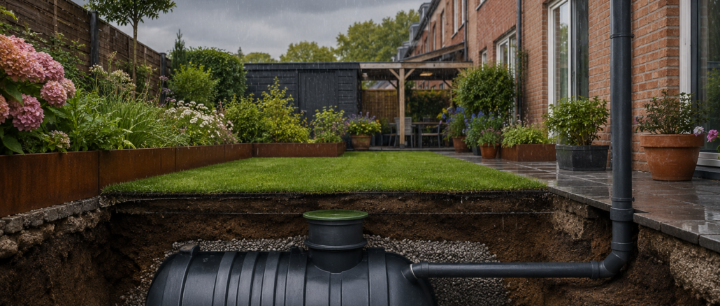 Regenwasserspeicherung im Reihenhausgarten: Unterirdische Lösungen für wenig Platz