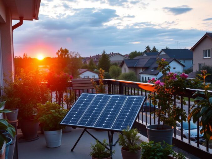 Sunset Energy Balkonkraftwerk - Mini PV Anlage für Zuhause 1 Sunset Energy Balkonkraftwerk