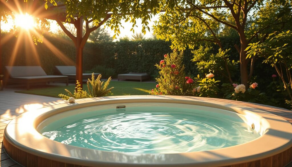 Whirlpool Entspannung Jacuzzi Garten